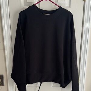 Zenana Outfitters Black Crew Neck Sweater & wide leg pants set!!! NWOT